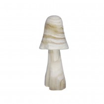 FIGURINE CHAMPIGNON BOIS DÉCORATIF 40X17CM NATURE