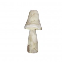 FIGURINE CHAMPIGNON BOIS DÉCORATIF 45X20CM NATURE