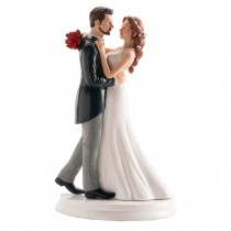 FIGURINE COUPLE MARIAGE DANSANT 19CM