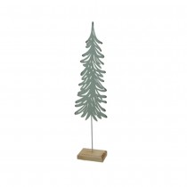 FIGURINE DÉCORATIVE SAPIN MÉTAL 15.5X61CM VERT