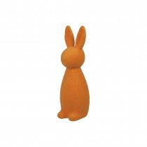 FIGURINE LAPIN DEBOUT VELOUTÉ 31CM ORANGE