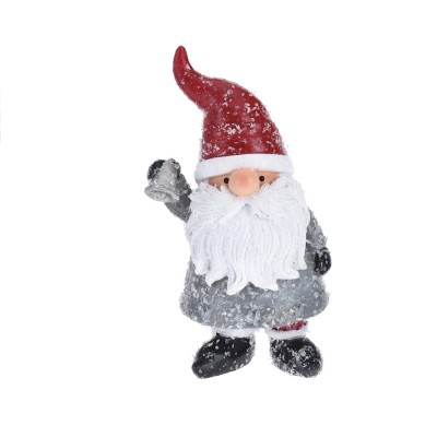 FIGURINE PRE NOL RSINE NEIGE GRIS ROUGE