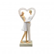 FIGURINE RÉSINE COUPLE LOVE MOMENT 11.5X6X27.5CM