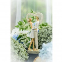 FIGURINE RÉSINE COUPLE LOVE MOMENT 11.5X6X27.5CM