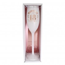 FLÛTE À CHAMPAGNE VERRE 18ANS 24.8CM BLANC