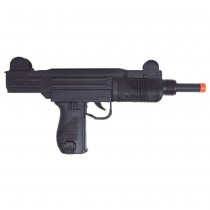 FUSIL MITRAILLEUR UZI SONORE PLASTIQUE 38CM NOIR