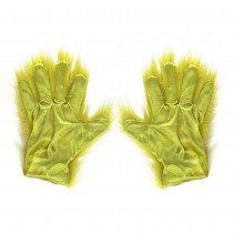 GANTS GRINCH CROQUE-MITAINE POILU VERT ADULTE