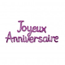 GUIRLANDE BALLONS LETTRES ANNIVERSAIRE 4.5M VIOLET