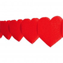 Guirlande papier saint valentin 5m
