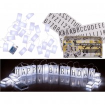 GUIRLANDE CUBES LUMINEUX TEXTE PERSONNALISABLE