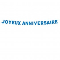 GUIRLANDE LETTRES ANNIVERSAIRE 4M BLEU