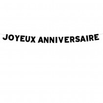 GUIRLANDE LETTRES ANNIVERSAIRE 4M NOIR