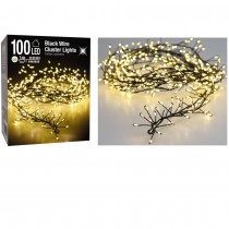 GUIRLANDE LUMINEUSE 100 LEDS BLANC CHAUD 1M