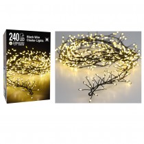 GUIRLANDE LUMINEUSE 240 LEDS BLANC CHAUD 2.4M