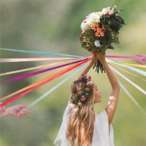 JEU ANIMATION RONDE DES RUBANS BOUQUET MARIÉE