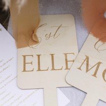 JEU MARIAGE ELLE LUI JOLIS BRINS PANCARTES BOIS