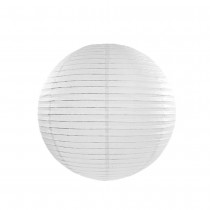 LANTERNE BOULE JAPONAISE PAPIER DE RIZ 35CM BLANC