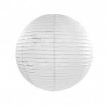 LANTERNE BOULE JAPONAISE PAPIER DE RIZ 45CM BLANC