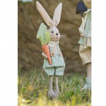 LAPIN VERT SAUGE CHARLIE 11X8X44CM