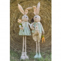 LAPIN VERT SAUGE CHARLIE 25X15X120CM