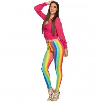 LEGGING POLYESTER STRETCH ARC-EN-CIEL LGBT FEMME