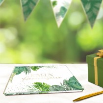 LIVRE DOR ANNIVERSAIRE TROPICAL PARTY 20P 15X21CM