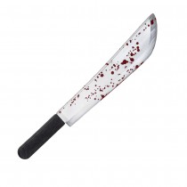 MACHETTE COUTEAU PLASTIQUE HORREUR SANG 53CM