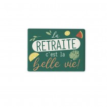 MAGNET CÉRAMIQUE RECTANGLE RETRAITE 8.2X6.2CM