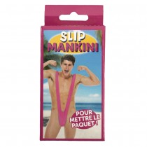 MAILLOT DE BAIN SLIP MANKINI BORAT ROSE ADULTE