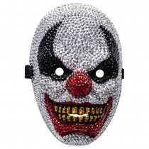 MASQUE FACIAL STRASS CLOWN MACHIAVÉLIQUE ADULTE