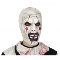 MASQUE INTÉGRAL LATEX CLOWN TERREUR PIERROT ADULTE