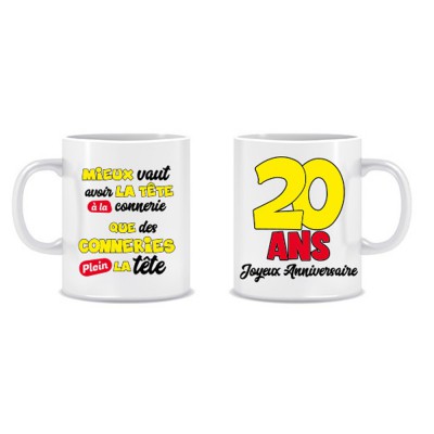 MUG ÂGE ANNIVERSAIRE 40 ANS