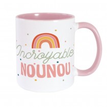 MUG CÉRAMIQUE INCROYABLE NOUNOU 240ML BLANC