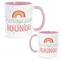 MUG CÉRAMIQUE INCROYABLE NOUNOU 240ML BLANC