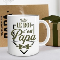 MUG CÉRAMIQUE LE ROI C\'EST PAPA