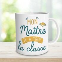 MUG CÉRAMIQUE MAÎTRE CLASSE 240ML 9.5CM BLANC