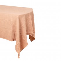 NAPPE GAZE DE COTON LAVABLE 1.3X2.4M DUSTY PINK