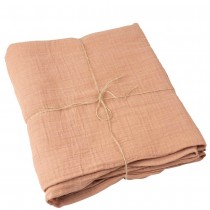 NAPPE GAZE DE COTON LAVABLE 1.3X2.4M DUSTY PINK