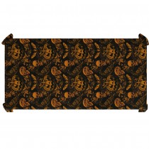 NAPPE PAPIER CITROUILLE GOTHIQUE 274X137CM NOIR