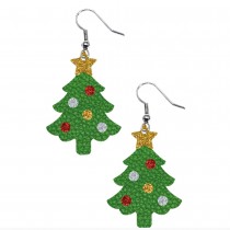 PAIRE BOUCLES D\'OREILLES SAPIN DE NOËL FEMME