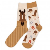 PAIRE DE CHAUSSETTES COTON PASSION CHEVAL HOMME