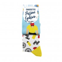 PAIRE DE CHAUSSETTES COTON PASSION CYCLISME HOMME