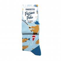 PAIRE DE CHAUSSETTES COTON PASSION PÊCHE HOMME