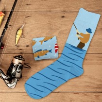 PAIRE DE CHAUSSETTES COTON PASSION PÊCHE HOMME