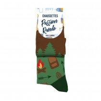 PAIRE DE CHAUSSETTES COTON PASSION RANDONNÉE HOMME