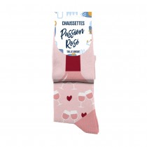 PAIRE DE CHAUSSETTES COTON PASSION ROSÉ HOMME