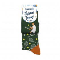 PAIRE DE CHAUSSETTES COTON PASSION TENNIS HOMME