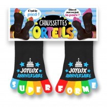 PAIRE DE CHAUSSETTES ORTEILS 1 AN DE PLUS NOIR