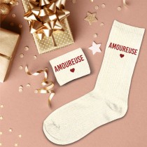 PAIRE DE CHAUSSETTES PAILLETTES AMOUREUSE FEMME