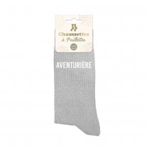 PAIRE DE CHAUSSETTES PAILLETTES AVENTURIERE FEMME